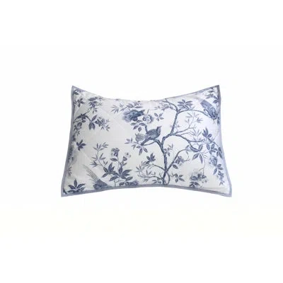 Belle Epoque Josephine Quilted Sham Std In White,blue