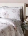 Belle Epoque Misto Linen Flower Duvet Set & Sham Coordinates In White