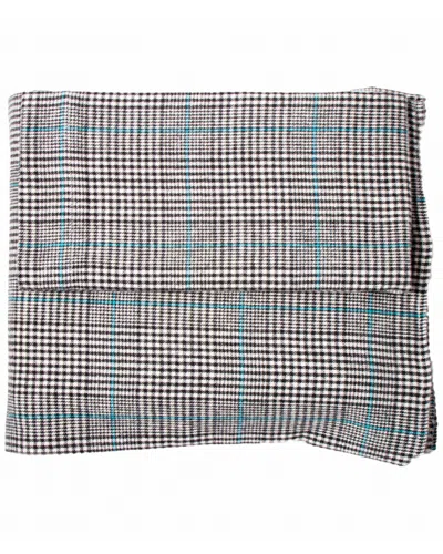 Belle Epoque Plaid Flannel Black Plaid Sheet Set In Gray