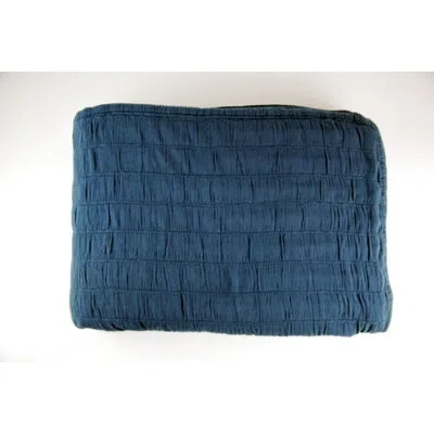 Belle Epoque Relax Row Single Coverlet In Navy