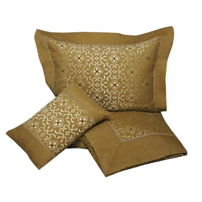 Belle Epoque Royal Single Reversible Coverlet In Brown