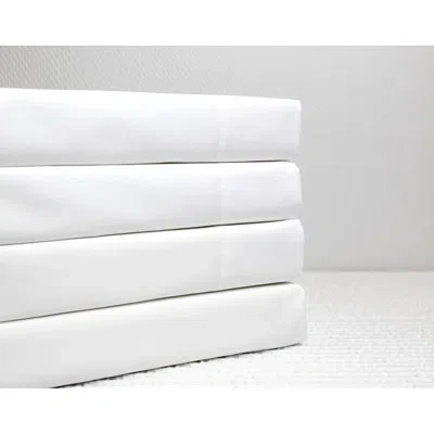 Belle Epoque Sevilla 300 Thread Count 100% Cotton Sateen Sheet Set In White
