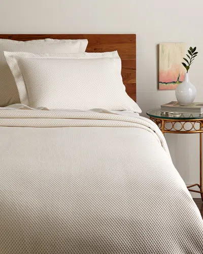 Belle Epoque Soft Diamond Coverlet Collection In White
