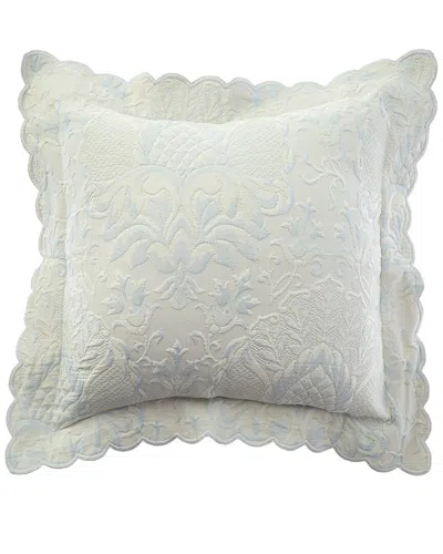 Belle Epoque Sorbet Sham Decorative Pillow In Blue