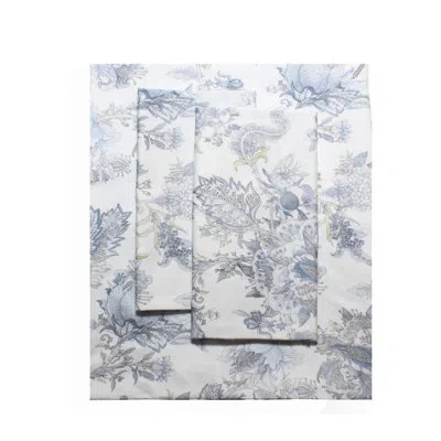 Belle Epoque Talavera Sheet Set White/ Blue