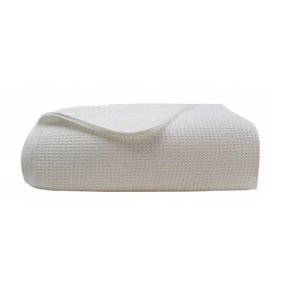 Belle Epoque Waffle Weave Blanket In Neutral