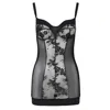 Belle-et-bonbon Women's Aude Dress Black Lace Xl To Xs In Black