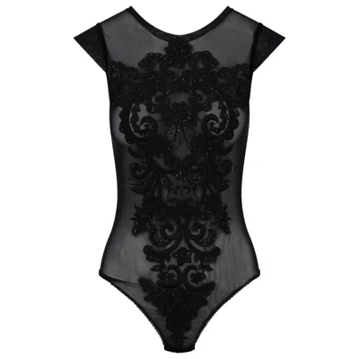 Belle-et-bonbon Women's Black Angel Sparkling Sequin Body Xl To Xs Best Seller