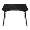Belle-et-bonbon Women's Black Bisoux Suspender With Sparkling Crystals In Black