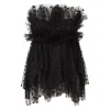 Belle-et-bonbon Women's Black Dakota Dotty Tulle Mini Dress In Black