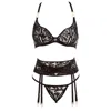 Belle-et-bonbon Women's Black Nymph Noir Boudoir Set In Black