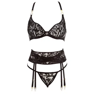 Belle-et-bonbon Women's Black Nymph Noir Boudoir Set