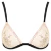 Belle-et-bonbon Women's Black Serafina Beaded Bra In Black