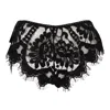 Belle-et-bonbon Women's Black Suki Super Soft Eyelash-lace French Knicker With Tie Side Xl To Xs In Black