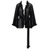 Belle-et-bonbon Women's Fifi  New Edition Backless Black Short Petal Kimono In Black