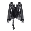 Belle-et-bonbon Women's Limited Edition Sparkling  Crystal Black Bisoux Kimono In Black