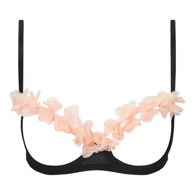 Belle-et-bonbon Women's Rose Gold Fifi Pink Petal Bralette