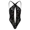 Belle-et-bonbon Women's Velvet Black Cherry Bodysuit In Black