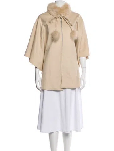 Pre-owned Belle Fare Cashmere Jacket In Neutral