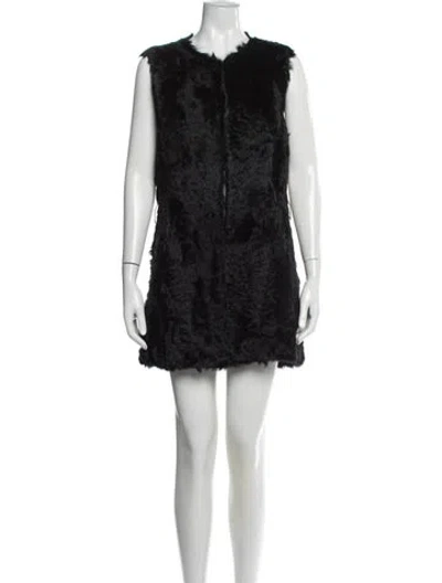 Pre-owned Belle Fare Coat In Black