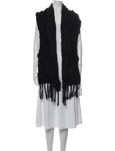 Pre-owned Belle Fare Coat In Black