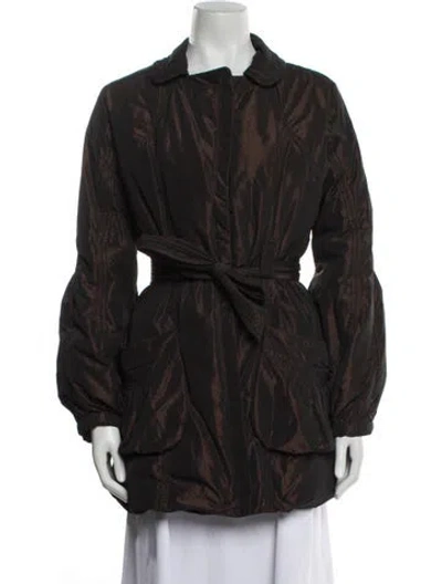 Pre-owned Belle Fare Down Coat In Brown