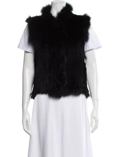 Pre-owned Belle Fare Fur Faux Fur Jacket In Purple