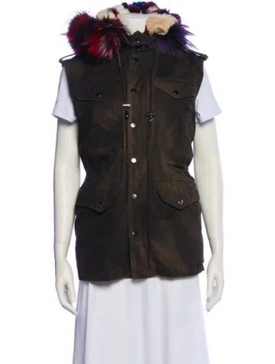 Pre-owned Belle Fare Fur Jacket In Black