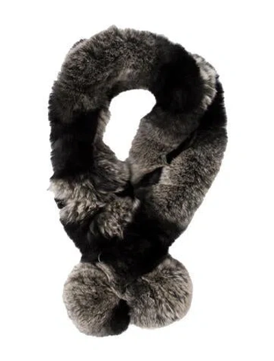 Pre-owned Belle Fare Fur Scarf In Multi
