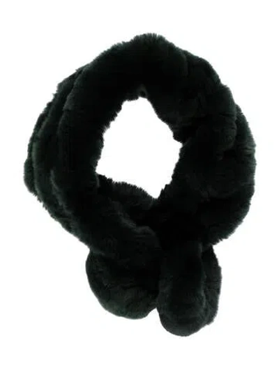 Pre-owned Belle Fare Fur Scarf W/ Tags In Green