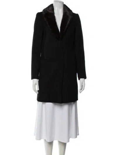 Pre-owned Belle Fare Mink Coat In Black