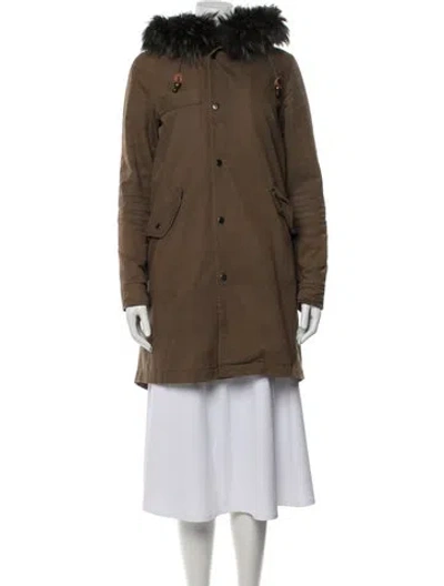 Pre-owned Belle Fare Parka In Brown