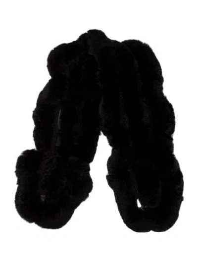 Pre-owned Belle Fare Scarf In Black