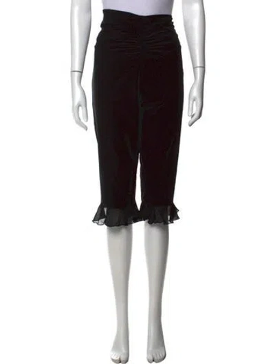 Pre-owned Belle Fare Straight Leg Pants In Black