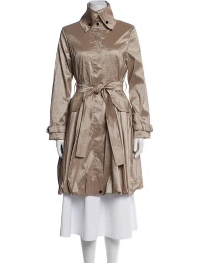Pre-owned Belle Fare Trench Coat In Neutrals