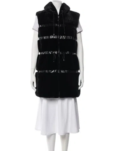 Pre-owned Belle Fare Vest In Black