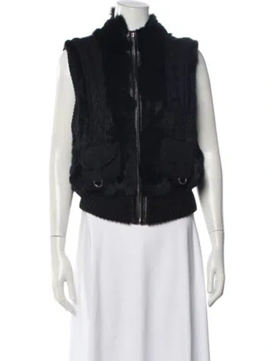 Pre-owned Belle Fare Vest In Blue