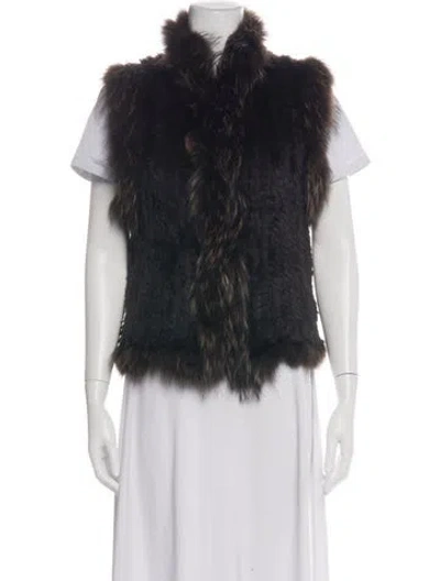 Pre-owned Belle Fare Vest In Brown