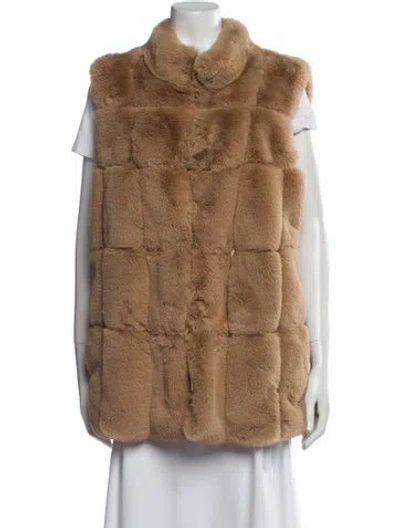 Pre-owned Belle Fare Vest In Neutral