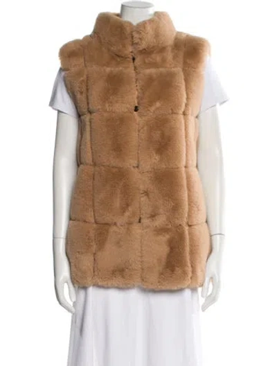 Pre-owned Belle Fare Vest In Neutral
