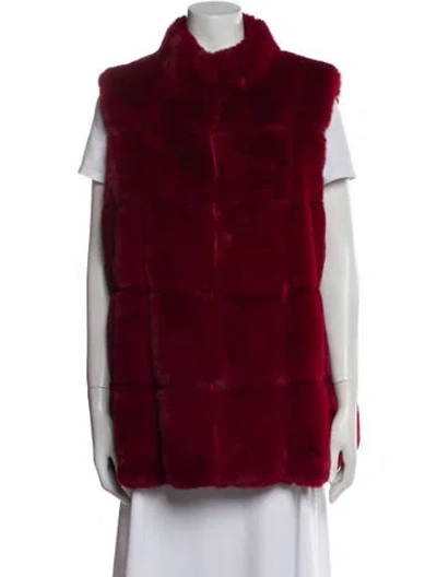 Pre-owned Belle Fare Vest In Red