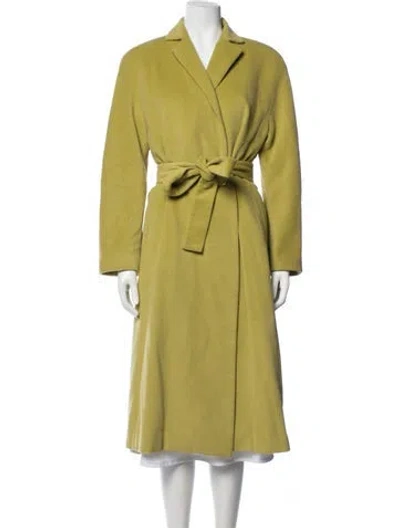 Pre-owned Belle Fare Vintage Angora Coat In Green