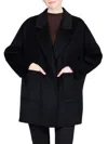 Belle Fare Women's Double-faced Cashmere Open-front Jacket In Black