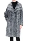 Belle Fare Women's Faux Toscana Lapel Coat In Gray