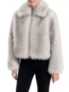 Belle Fare Women's Two-tone Faux Fox Jacket In Silver