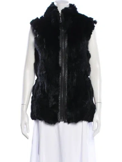 Pre-owned Belle Fare Wool Vest In Black