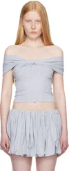 Belle Gray Peony Top