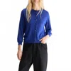 Belle Neeta Button-down Sweater In Blueworker In Blue