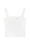 Belle Perle Top In White