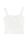 Shop Belle Perle Top In White